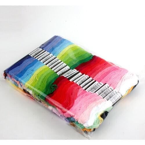 50 Colors Cross stitch thread Embroidery Thread Floss Sewing Skeins Craft DIY Bracelet braided