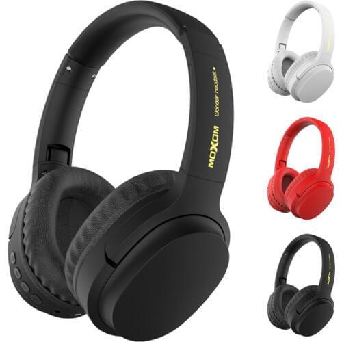MOXOM Bluetooth Headphones User-defined Active Noise Cancelling Wireless Headset for phones and music with face recognition