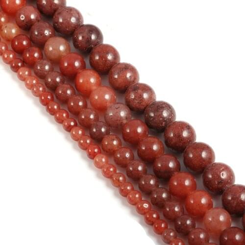 Natural Stone Beads Fashion Round Loose Isolation Beads Necklace Bracelet For Jewelry DIY Making Crafts Accessories Wholesale