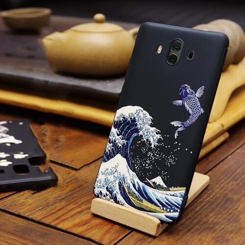 For Huawei Mate 10 10 Pro Case 3D Relief Matte Soft Back Cover LICOERS Official Case for Huawei Mate10 10Pro Case Fundas Shell