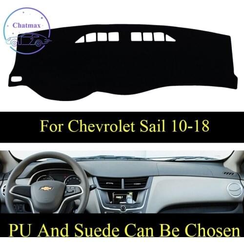 Customize For Chevrolet Sail/Sail 3 2014-2018 Dashboard Console Cover PU Leather Suede Protector Sunshield Pad