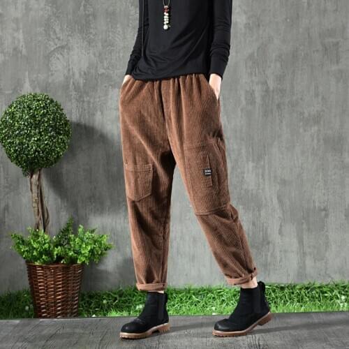 Женские вельветовые брюки EASTQUEEN China At AliExpress