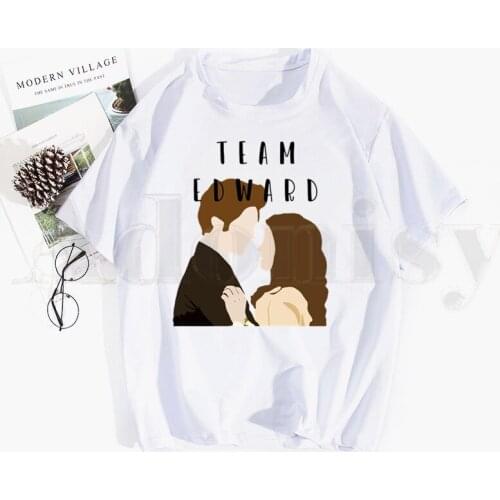 Edward Cullen 90s GRAPHIC Funny Fashion Tshirt Hip Hop Girl Print Top Tees Harajuku Tshirts Fashion Summer T-shirt