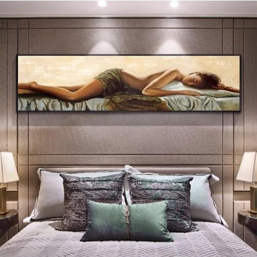 Modern Abstract Sexy Sleeping Beauty Art Posters and Prints Canvas Paintings Wall Art Pictures for Living Room Decor (No Frame)