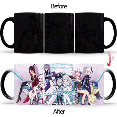 Classic Sexy Bunny Mug color changing Heat Sensitive Ceramic 11oz coffee mug surprise gift Halloween gift BSKT-057