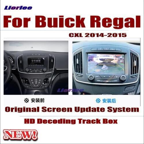 Liorlee Car Screen Update Decoder system For Buick Regal CXL 2014-2015 Parking Rear view Camera Carplay Adapter Cable Plug