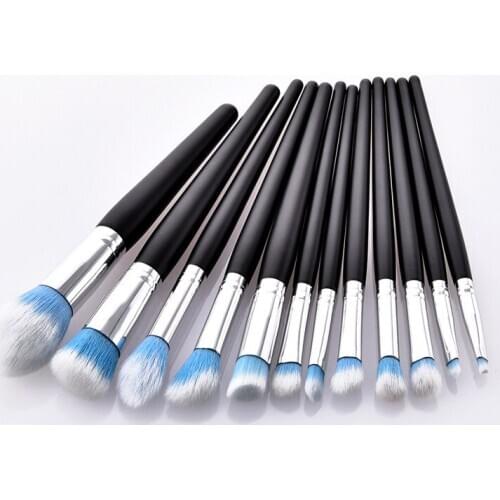 12Pcs Makeup Brushes Set Eye Shadow Blending Eyeliner Eyelash Eyebrow Make up Brushes Professional Eyeshadow Brush T12031