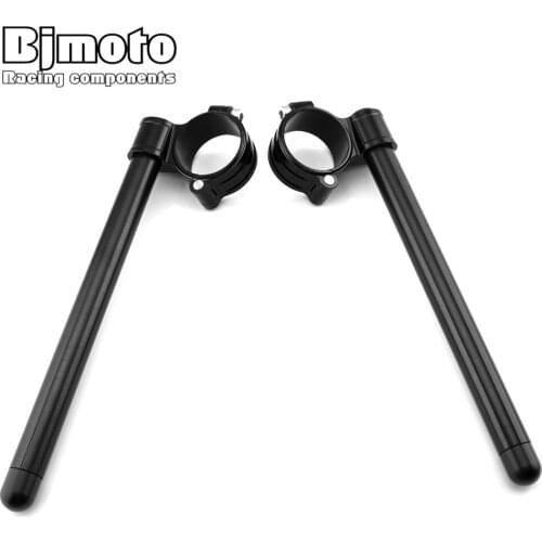 Pair Motorcycle Handlebar Racing Adjustable CNC 51mm Clip On Fork Handle Bar For HONDA CBR1000RR SUZUKI GSXR750 GSXR600