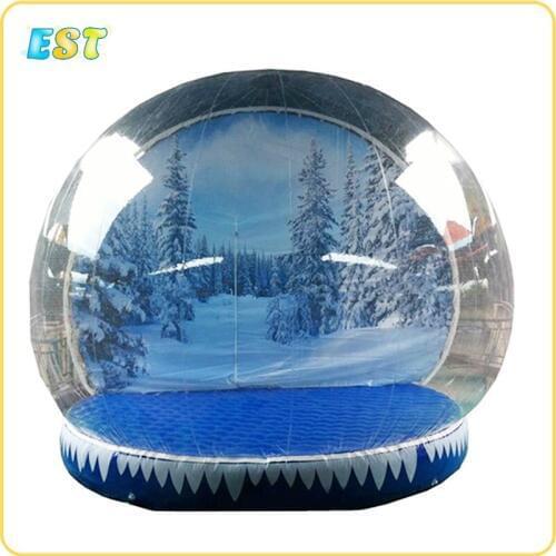 Popular custom giant inflatable snow globe christmas inflatable snow globe for decoration