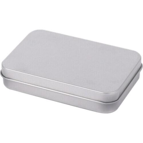 Rectangular Metal Mini Empty Tin Box Hot Sale 88*60*18mm W9078