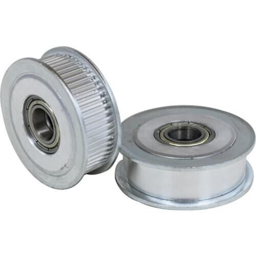 Aluminum Alloy 60 Teeth MXL Timing Idler Pulley 5/6/7/8//9/10/12/15mm Bore 11mm Width Bearing Pulley With/Without Teeth