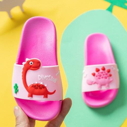 Childrens Cartoon Baby Non-Slip Slippers For Boy Girls New Summer Kids Beach Shoes Baby Toddler Soft Indoor Flip Flops Child