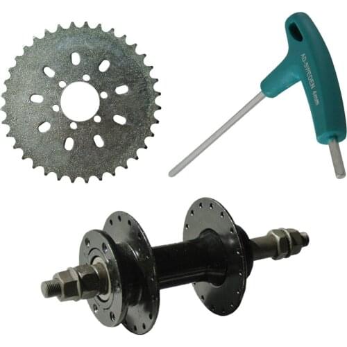 32 Holes Brake Hub&36 Teeth 6 Holes Sprocket Fits 66/80cc Motorized Bicycle