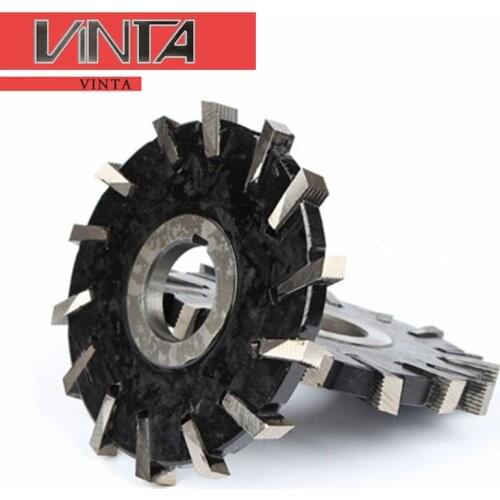 High-speed steel insert three-side and face milling cutter White steel milling cutter Inserted side and face milling cutter