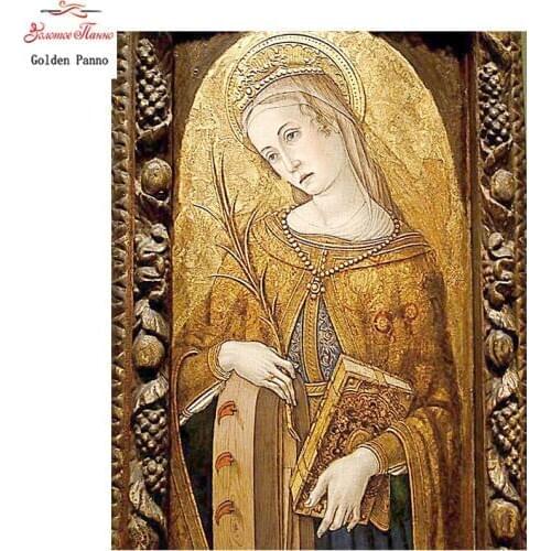 Golden Panno full square diamond embroidery 5d full square diamond painting religious Europe religious painting Home decor 09