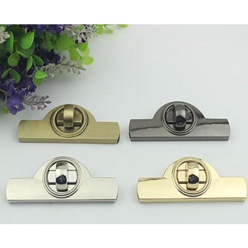 1 Set DIY Craft Bag Purse Metal Clasp Turn Locks Closure Hardware Buckle Turn Twist Lock Bag Clasp Hardware Lock Bag Accessory