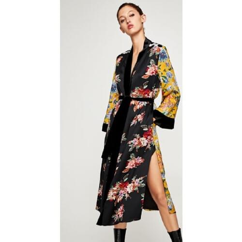 2021 Elegant Print Robes Bathing Suit Cover-ups Plus Size Beach Wear Belted Kimono Dress Women Summer Swimsuit Cover Up A836