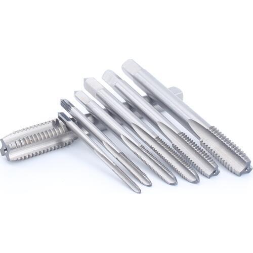 9542HSS ISO Or JIS Or DIN Standard 7PCS M3-M12 Thread Taps Set Industrial Metric Screw Machine Taps