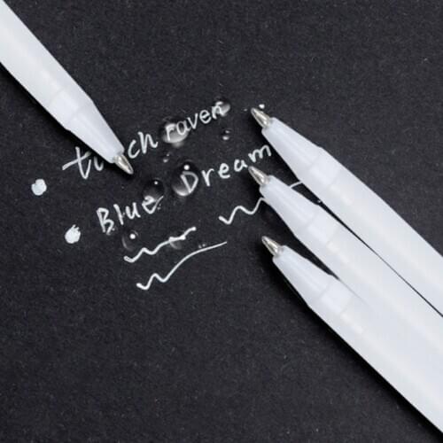 White Marker Paint Highlight Pen Marker Hand-painted Writing Supplies Sketching Painting Art Stationery Office School Supplies