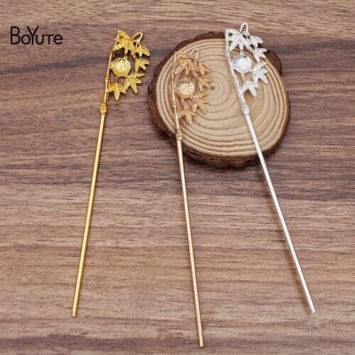 BoYuTe Wholesale (10 Pieces/Lot) 21*47MM Metal Alloy Branch Hair Stick Vintage Diy Hand Made Hair Jewelry Accessories