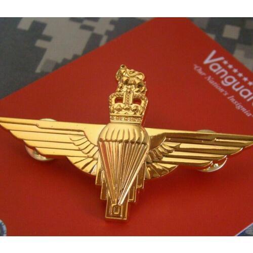 Ww2 Gvi British Brooch Paratrooper Golden Metal Cap Beret Badge Kings Crown armyshop2008