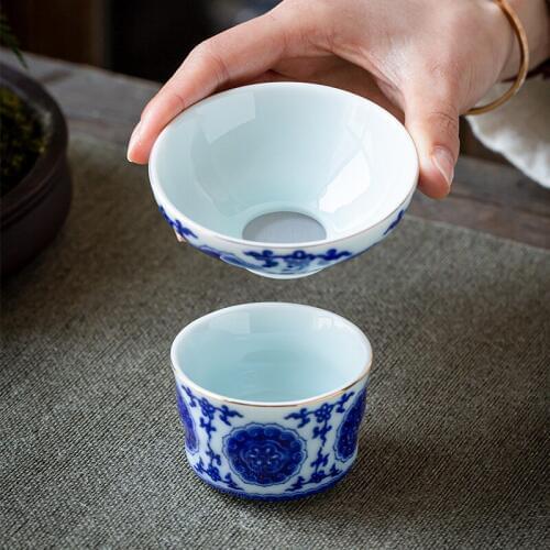 Tea Strainer Tea Filter Ceramic Filter Tea Filter Filter Kung Fu Tea Set Accessories Bubble Tea Strainer Bucket Tea Set Siteel