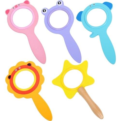 Kids Learning Toys Cartoon Magnifying Glass Children Experiment Magnifier Education Toy