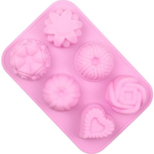 Molds Silicone Baking Accessories For Moon Cake Cheese Pudding Ice Chocolate Mold Cake Mold Non-stick Cake Decoration Tool