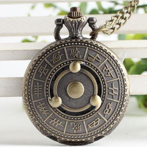 Ninja Pocket Watch Vintage Quartz Necklace Watch 20pca/lot