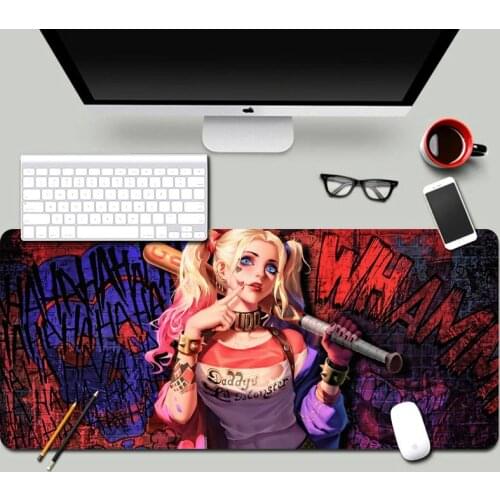 Suicide Joker Squad Mouse Pad For Laptop Alfombrilla Escritorio Ergonomic Big Gaming Personalized Steelseries With Wrist Support