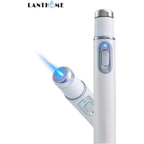 Blue Light Therapy Acne Laser Pen Portable Wrinkle Removal Machine Durable Soft Scar Remover Device Massage Relax Acne Treatment