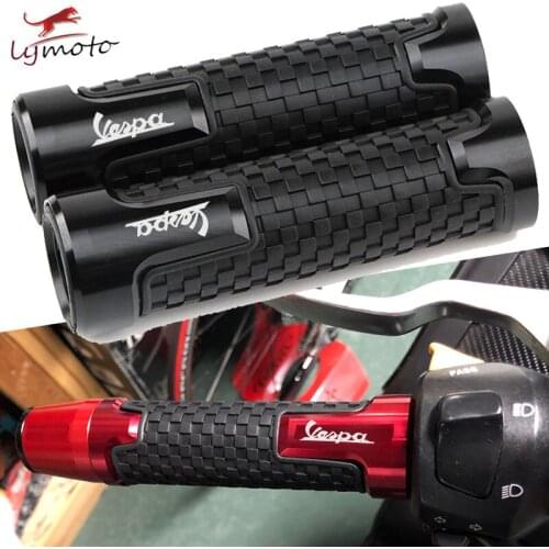 Motorcycle Aluminum Rubber Handlebar Grip Handle Bar Grips For Piaggio Vespa Scooter LT LX GT GTS GTV 300 250 125 200 Sprint 150