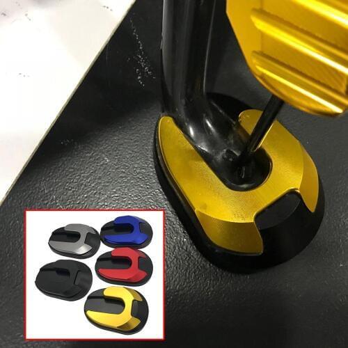 Motorcycle CNC Foot Side Stand Extension Suppotor Kickstand Pad Plate Protector 2015-2019 For YAMAHA NMAX155 NMAX 155 N-MAX 125