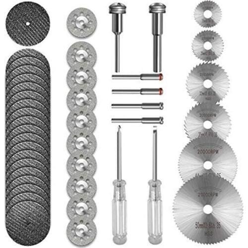Cutting Tool Set HSS Circular Wood Saw Blade Disc Resin Cutting Discs Diamond Cutting Wheel Screwdrivers Set For Rotating Tool