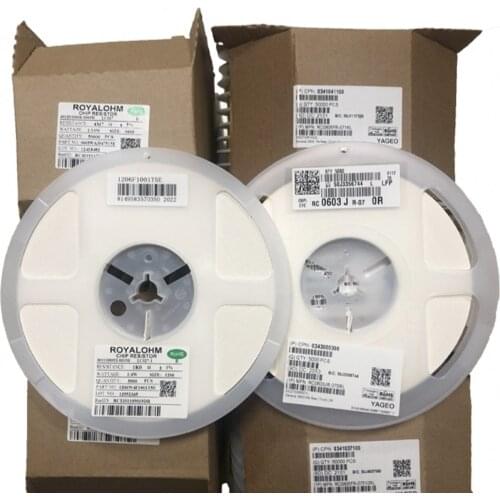 5000pcs 0603 SMD Resistor Set 5% 0R-10M 0R 1K 4.7K 4K7 10K 100K 1 10 100 220 330 ohm 0R 1R 10R 100R 220R 330R resistor kit