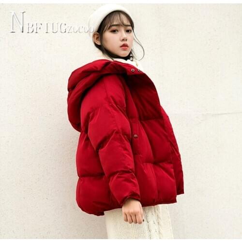 2020 New Short Style Korean Loose Women Parkas Thick Bread Style Female Overcoat