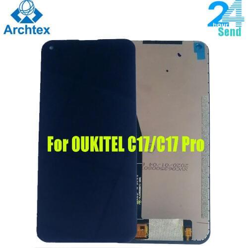 For Original OUKITEL C17 /C7 Pro LCD Display +Touch Screen Digitizer Assembly Replacement Parts 6.35 inch Android 9.0 19:9