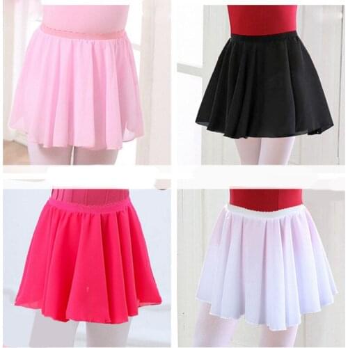 Latin Dance Dresses Summer New Kids Solid Color Thin Elegant Chiffon Skirts Professional Dance Competition Practice Clothes 2021