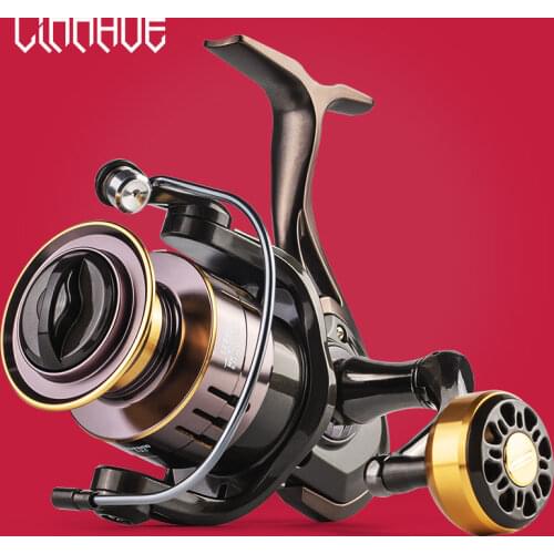 LINNHUE Fishing Reel GE1000-7000 All Metal Spinning Reel Suit for Saltwater FreshWater Reel Fishing Super Power Reel