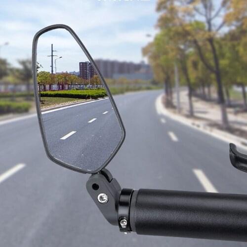 Hot Favorable Scratch Resistant Glass Lens, Handlebar Bike Mirror, w/Adjustable Handlebar Installation for MTB Road Bike