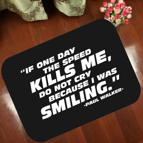 Mats Anti Slip Floor Mat The Fast and the Furious cartoon Carpet Printed Pattern Carpet Rug for Bathroom Door Living Room