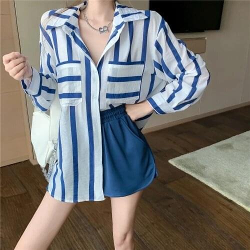 TSXT 2021 New Korean Summer Fashion Casual Comfortable Printing Single-Breasted Trend Long Sleeve Shirt