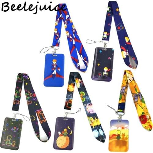 Little Prince Key lanyard Car KeyChain ID Card Pass Gym Mobile Phone Badge Kids Key Ring Holder Jewelry Accessories Decoration