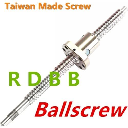 Taiwan made ball screw series: SFU1204 SFU1605 200 250 300 350 400 450 500 550 600 mm Rolled Ball screw + single nut
