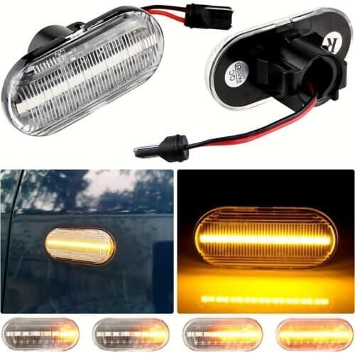 For Dacia Duster Dokker Lodgy Renault Megane 1 Clio1 2 KANGOO ESPACE Smart Fortwo 453 Led Dynamic Side Marker Turn Signal Lights