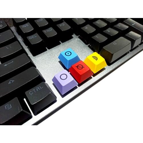 4 pcs PBT thermal sublimation keycaps for mechanical keyboard direction keys personality key caps R1 Height