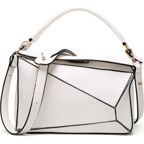 2021 Summer Luxury New European and American Big Bag Shoulder Diagonal Hand Contrast Pillow Female Bag