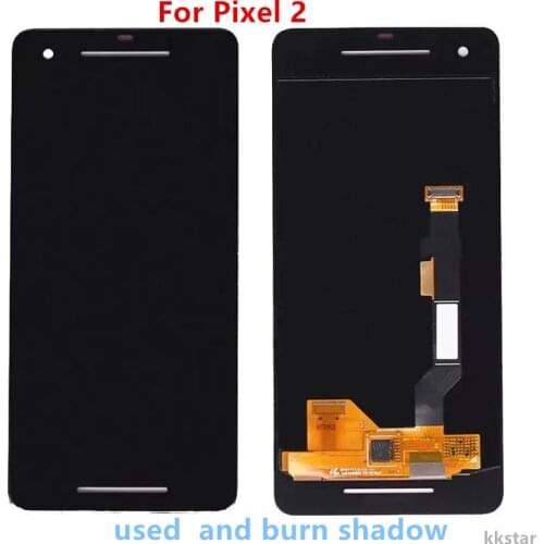 For Google Pixel 2 Lcd Display Screen+Touch Glass Digitizer Assembly Replacement Parts for Pixel2 lcd Used Burn Shadow Pixel2