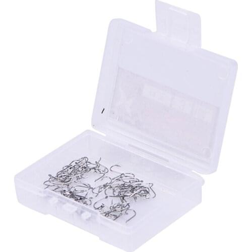 100PCS/1 Box High Quality fishing barbed hook carp fly fishing tackle accessories