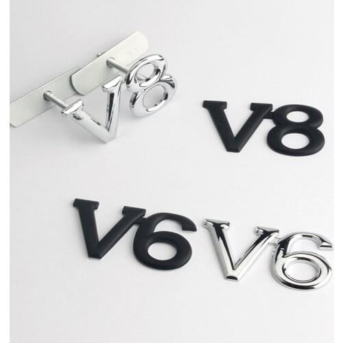 10x V6 V8 Grille Emblem Car Metal Chrome Emblem Styling